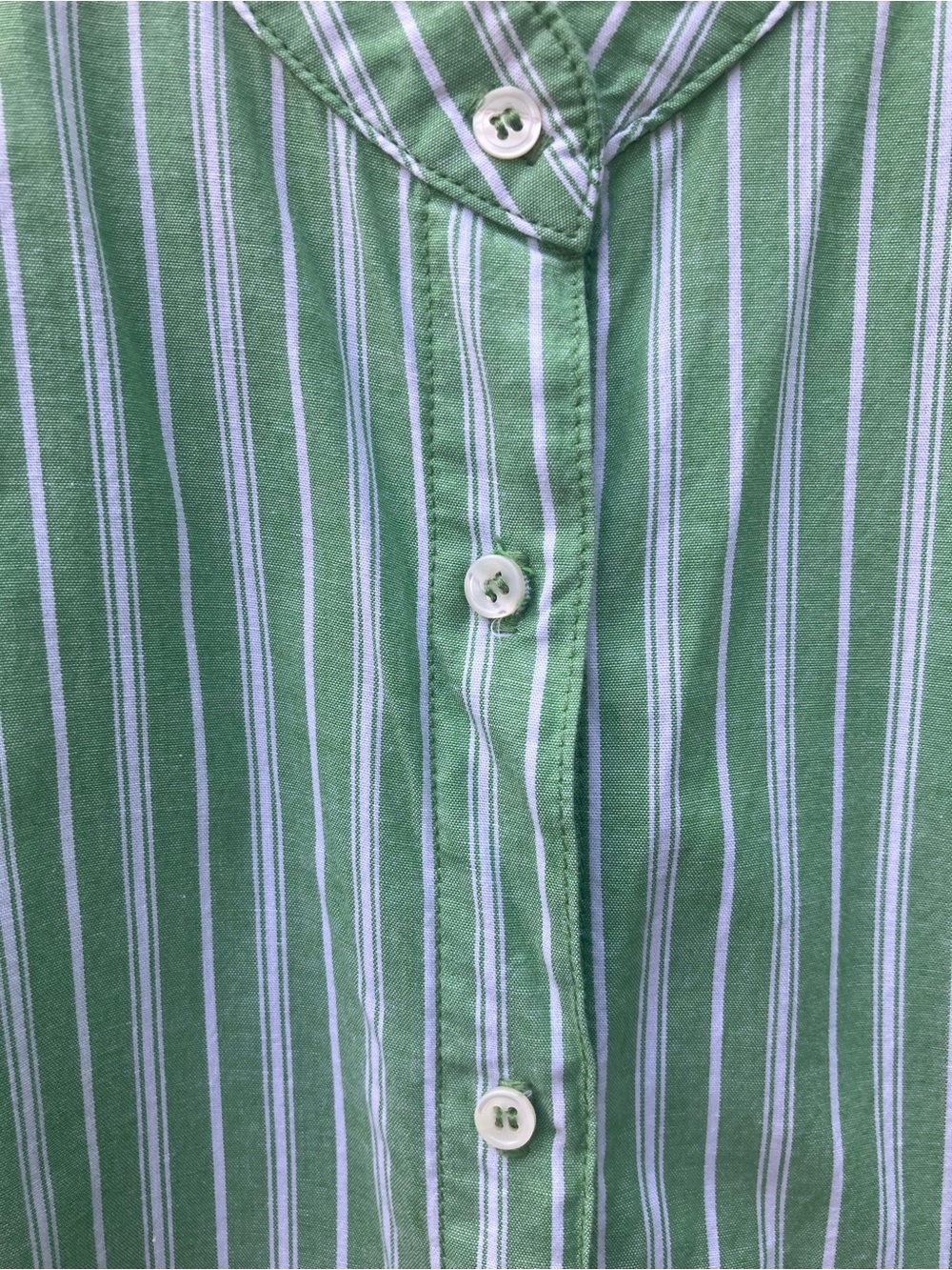 Xirena green striped button up - Picture 4 of 10